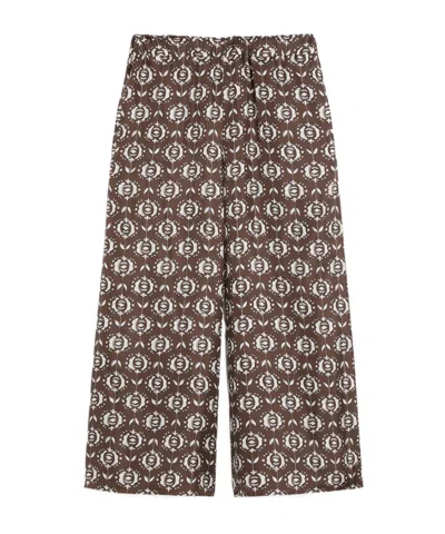 WEEKEND MAX MARA WIDE-FIT SILK TROUSERS