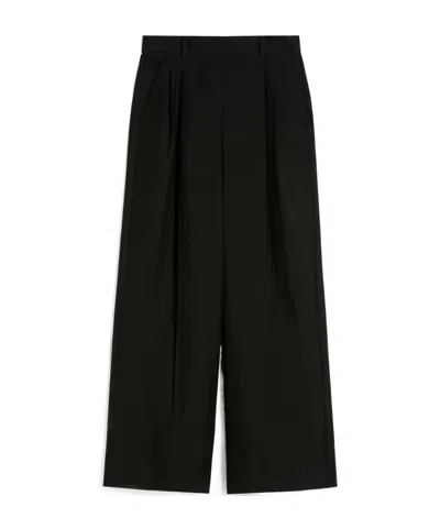 Weekend Max Mara Wide Leg Casual Pants In Black