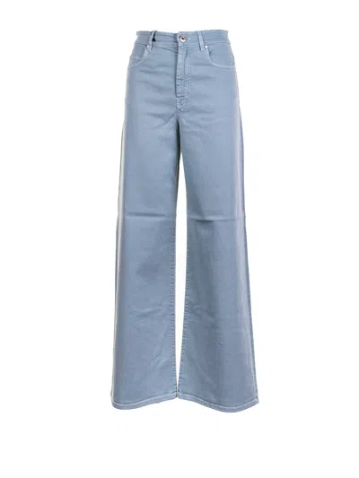 Weekend Max Mara Wide Leg Cotton Drill Trousers