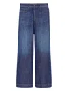 Weekend Max Mara Volpino Wide Denim Jeans In Blue