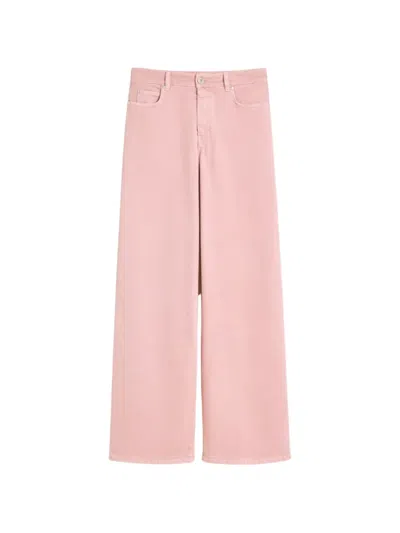Weekend Max Mara Wide-leg Jeans In Pink