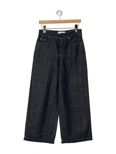 Pre-owned Weekend Max Mara Wide Leg Pants In Black