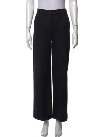 Pre-owned Weekend Max Mara Wide Leg Pants In Black