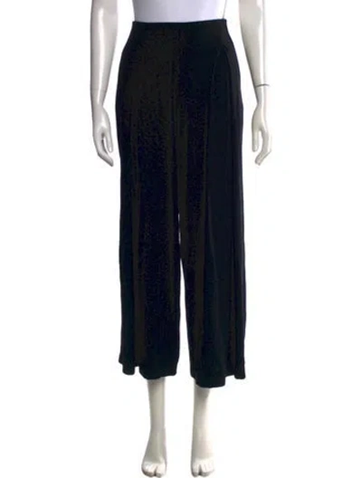 Pre-owned Weekend Max Mara Wide Leg Pants In Black