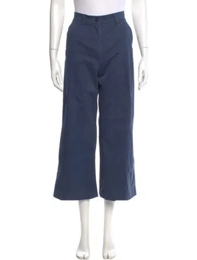 Pre-owned Weekend Max Mara Wide Leg Pants In Blue