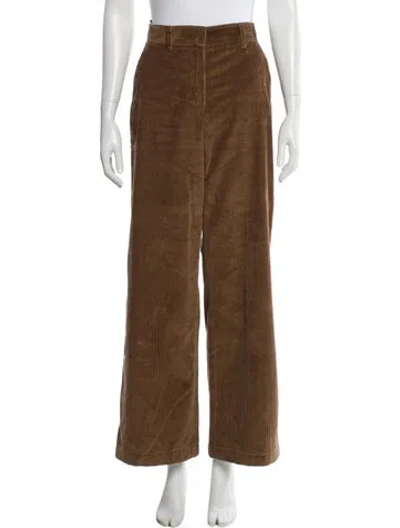 Pre-owned Weekend Max Mara Wide Leg Pants In Brown