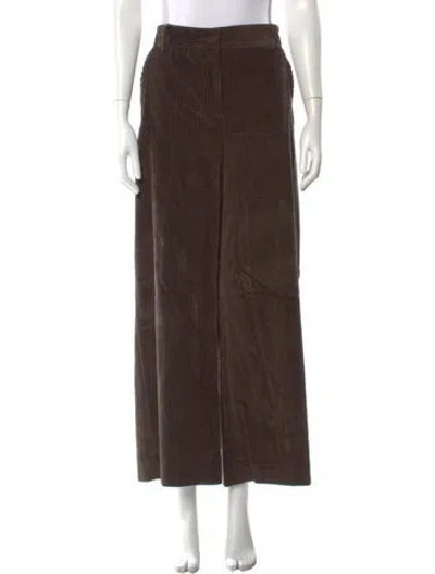 Pre-owned Weekend Max Mara Wide Leg Pants In Brown