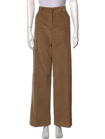Pre-owned Weekend Max Mara Wide Leg Pants In Brown