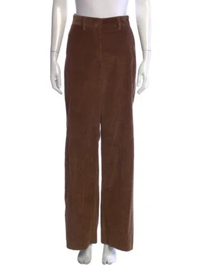 Pre-owned Weekend Max Mara Wide Leg Pants In Brown