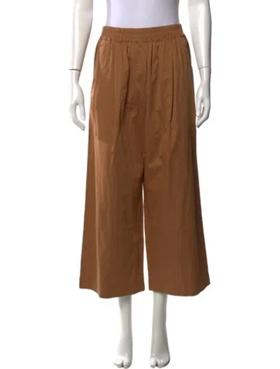 Pre-owned Weekend Max Mara Wide Leg Pants In Brown