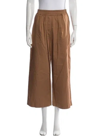 Pre-owned Weekend Max Mara Wide Leg Pants In Brown