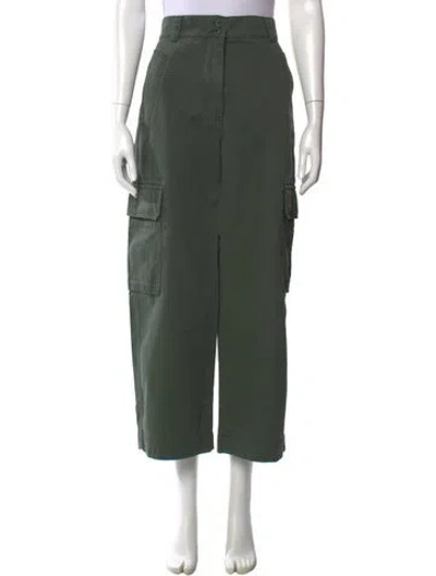 Pre-owned Weekend Max Mara Wide Leg Pants In Green