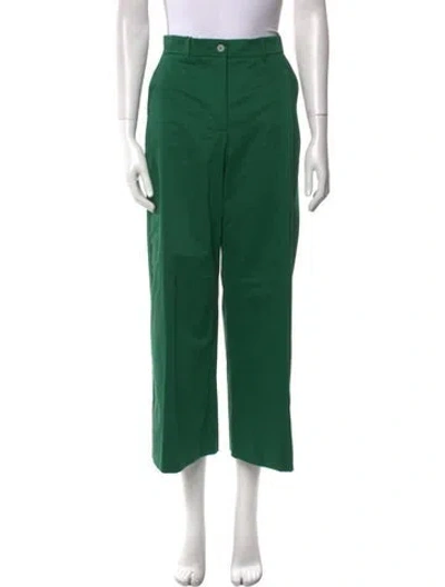 Pre-owned Weekend Max Mara Wide Leg Pants In Green