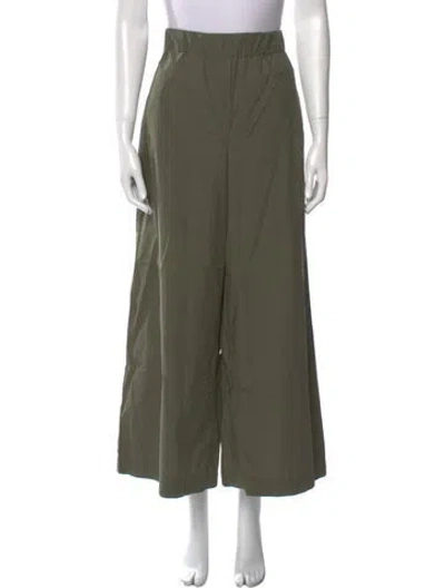 Pre-owned Weekend Max Mara Wide Leg Pants In Green