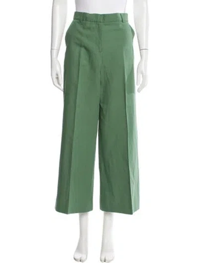 Pre-owned Weekend Max Mara Wide Leg Pants In Green