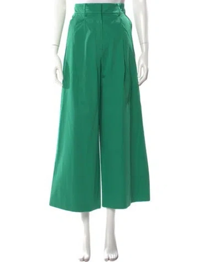 Pre-owned Weekend Max Mara Wide Leg Pants In Green