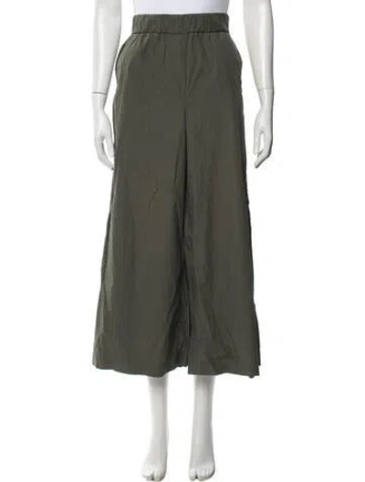 Pre-owned Weekend Max Mara Wide Leg Pants In Green