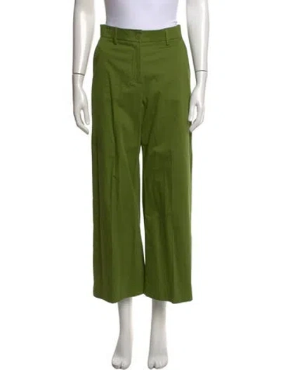 Pre-owned Weekend Max Mara Wide Leg Pants In Green