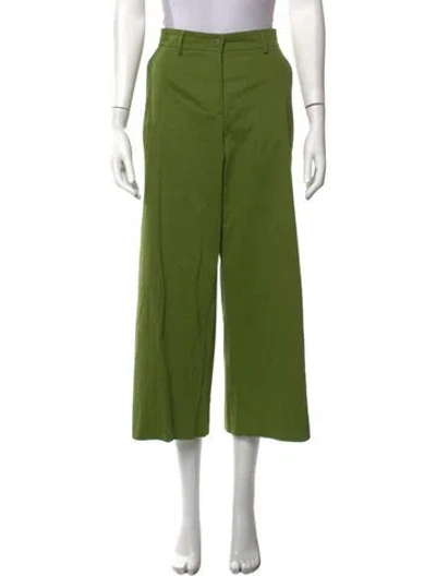 Pre-owned Weekend Max Mara Wide Leg Pants In Green