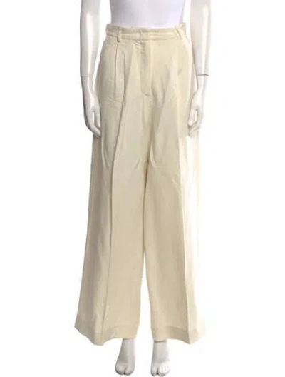 Pre-owned Weekend Max Mara Wide Leg Pants In Neutral