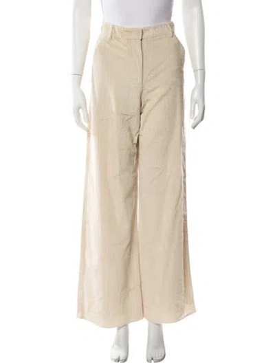 Pre-owned Weekend Max Mara Wide Leg Pants In Neutral