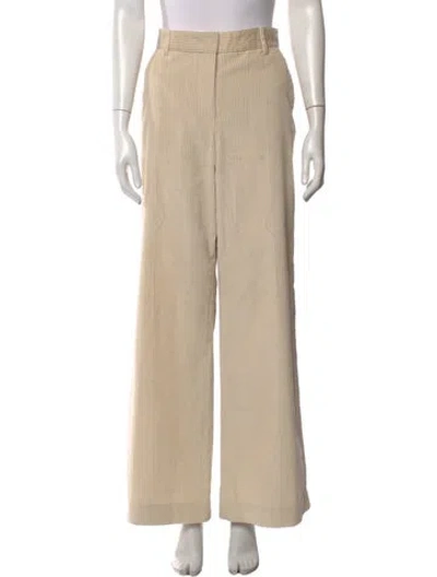 Pre-owned Weekend Max Mara Wide Leg Pants In Neutral