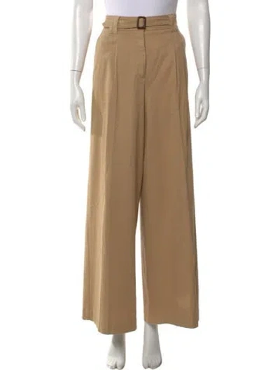 Pre-owned Weekend Max Mara Wide Leg Pants In Neutral