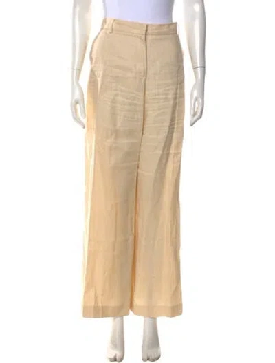 Pre-owned Weekend Max Mara Wide Leg Pants In Neutral