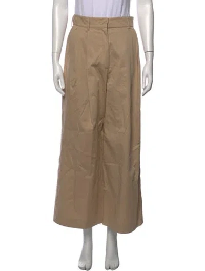 Pre-owned Weekend Max Mara Wide Leg Pants In Neutrals