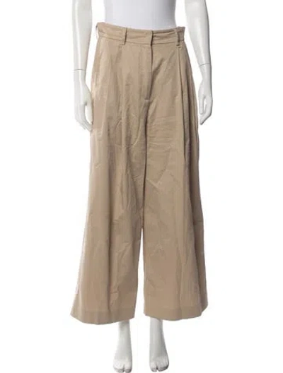 Pre-owned Weekend Max Mara Wide Leg Pants In Neutrals