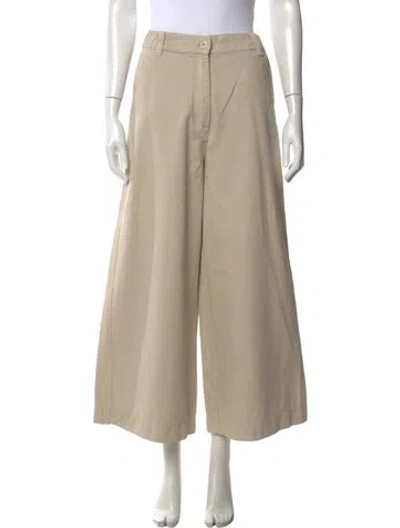 Pre-owned Weekend Max Mara Wide Leg Pants In Neutrals