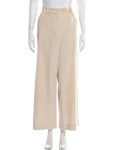 Pre-owned Weekend Max Mara Wide Leg Pants In Neutrals