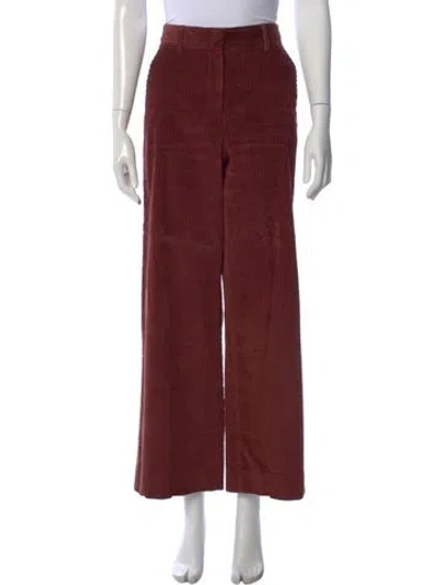 Pre-owned Weekend Max Mara Wide Leg Pants In Red