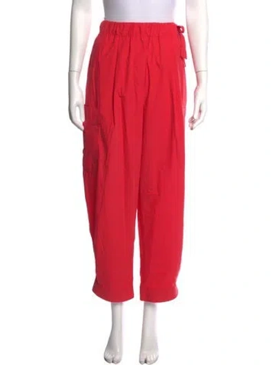 Pre-owned Weekend Max Mara Wide Leg Pants In Red