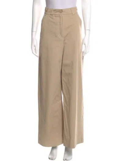 Pre-owned Weekend Max Mara Wide Leg Pants W/ Tags In Neutral
