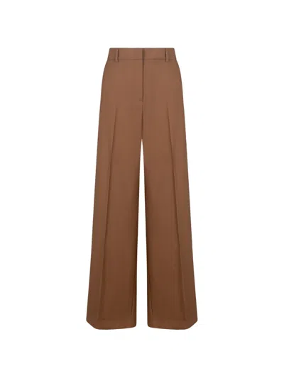 Weekend Max Mara Wide-leg Trousers In Brown