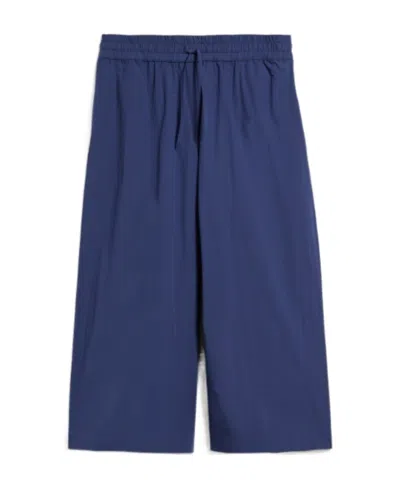 Weekend Max Mara Wide-legged Casual Pants In Blue