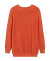 Weekend Max Mara Wide Round Neck Sweater In Red