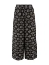 Weekend Max Mara Printer Satin Tortona Wide-leg Pant