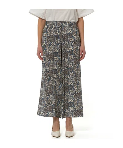 Weekend Max Mara Wide-leg Casual Trousers In Green