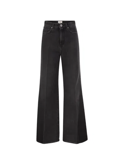 Weekend Max Mara Wide-leg Jeans In Black