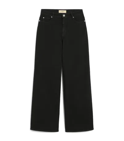 Weekend Max Mara Wide-leg Jeans In Black