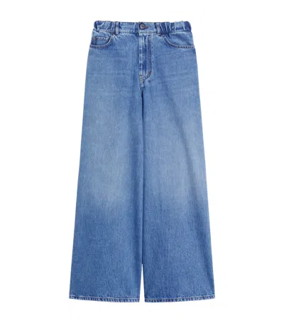 Weekend Max Mara Wide-leg Jeans In Blue