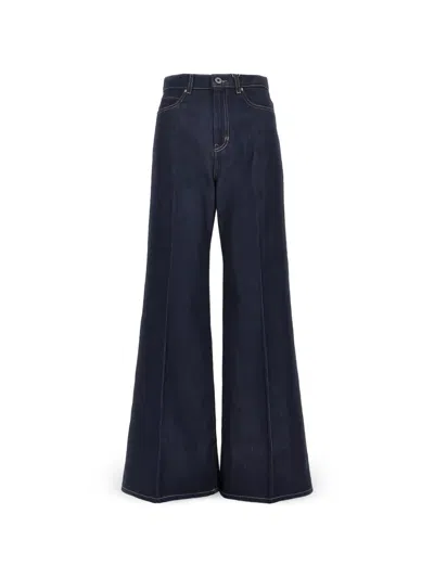 Weekend Max Mara Wide-leg Jeans In Blue