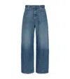 Weekend Max Mara Madia Belted Wide-leg Jeans In Navy