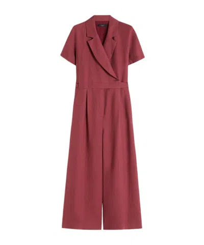 Weekend Max Mara Wide-leg Jumpsuit In Red