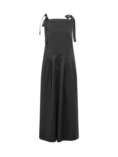 Weekend Max Mara Wide-leg Sleeveless Jumpsuit With Spaghetti-style Straps In Nero