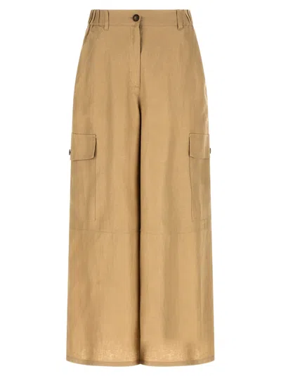Weekend Max Mara Wikfinale Pants Beige In Neutral