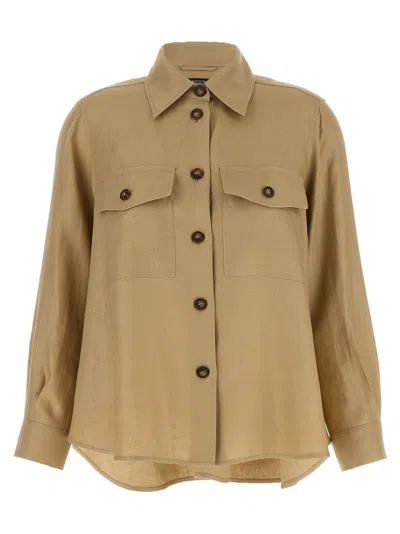 Weekend Max Mara Wikpomposa Shirt And Blouse Beige In Brown