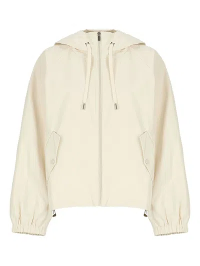 Weekend Max Mara Windbreaker Jacket In White